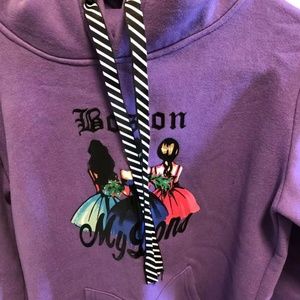 Purple hoodies